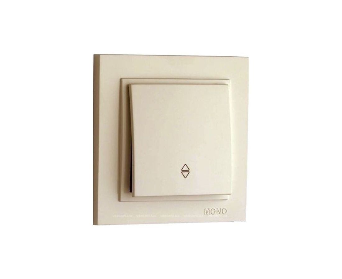 ჩამრთველი რევერსი ერთიანი DESPINA cream - 102-170025-109 — როზეტები და ჩამრთველები